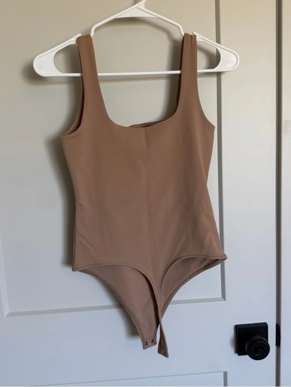 Abercrombie and Fitch Square Neck Nude  Bodysuit - Picture 3 of 3